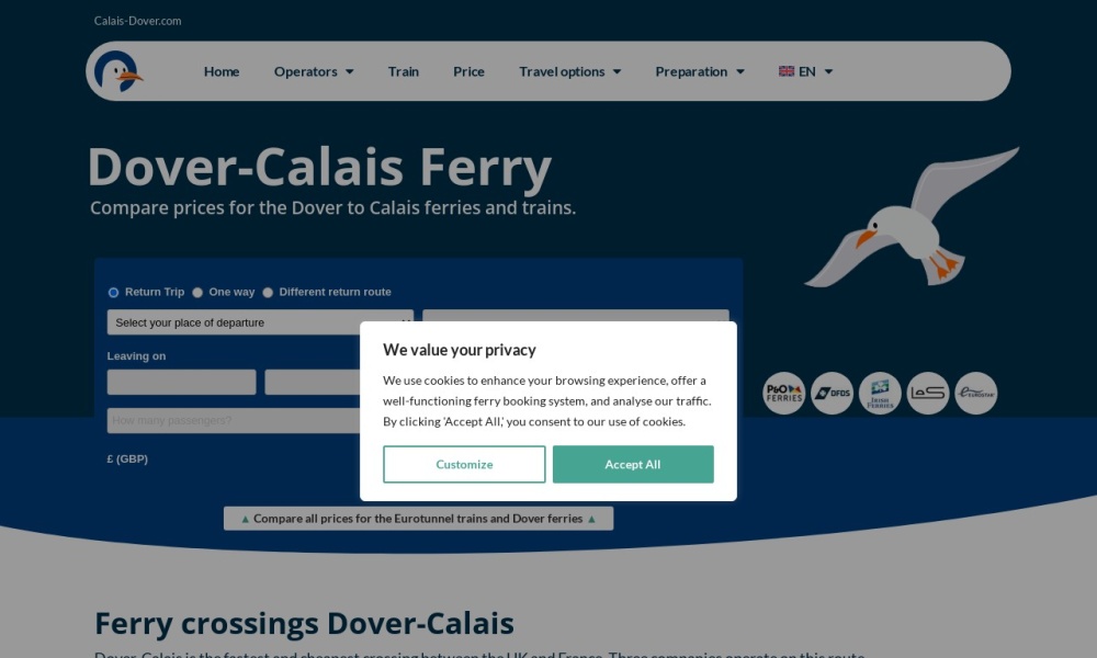 Dover to Calais Ferry Screenshot