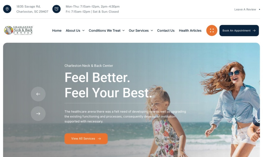 Chiropractor West Ashley SC Screenshot