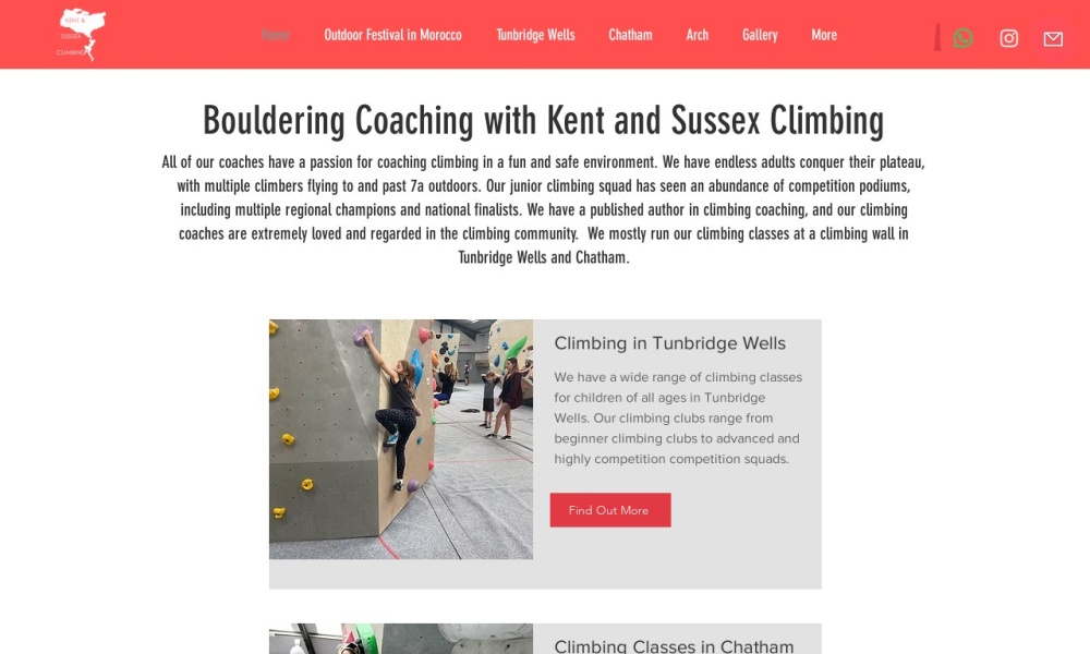 Kent & Sussex Rock Climbing Screenshot