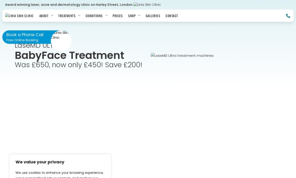 LINIA Skin Clinic Screenshot