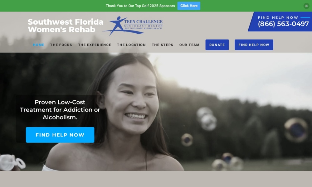 Southwest Florida Women’s Home Screenshot