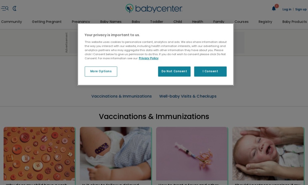 Baby Center Health Screenshot