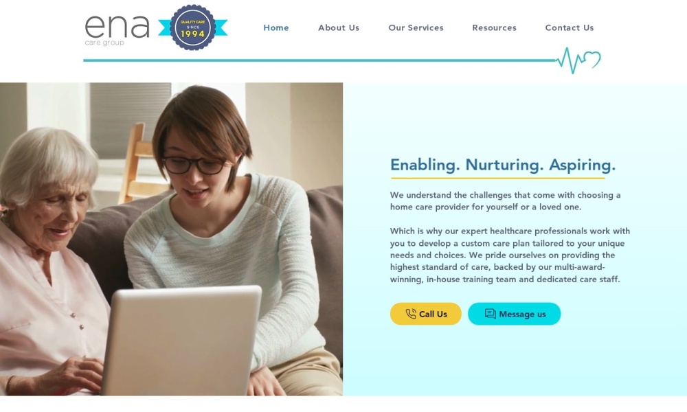 ENA Care Group | Specialist Live in Care Screenshot
