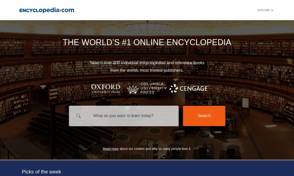 Free Online Encyclopedia Screenshot