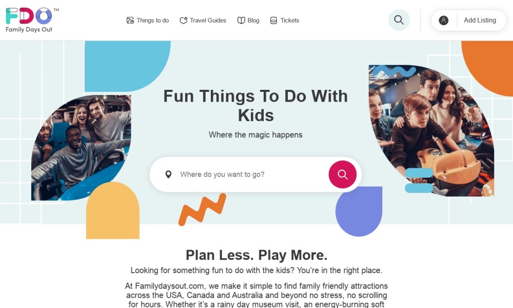 Fun places for kids Screenshot