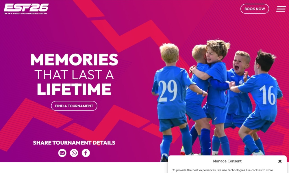 Youth Football Tournaments Screenshot