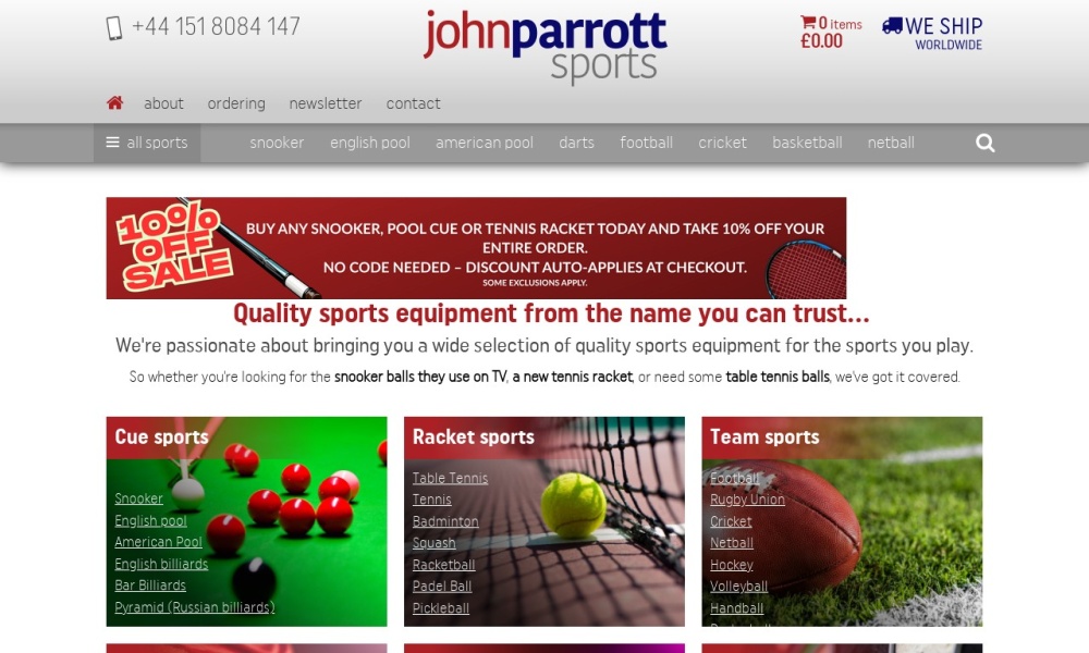 John Parrott Cue Sports Screenshot