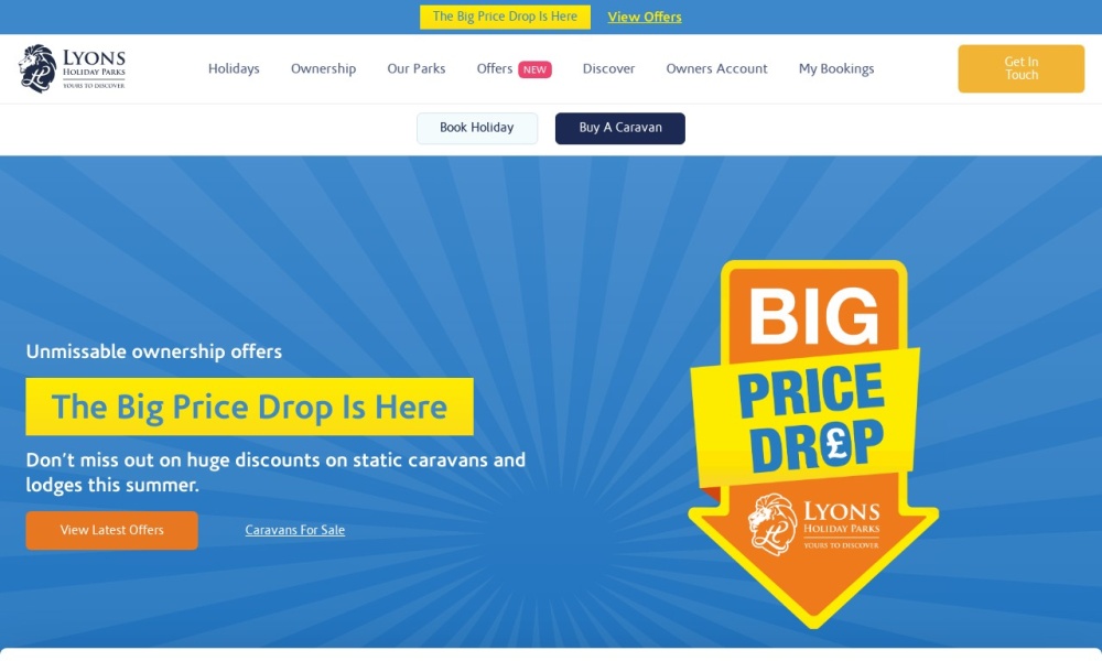Lyons Holiday Parks Screenshot