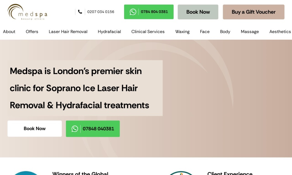 MedSpa Screenshot