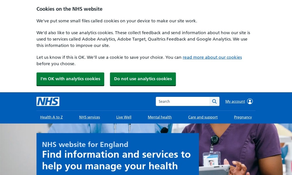Homeopathy – NHS Choices Screenshot