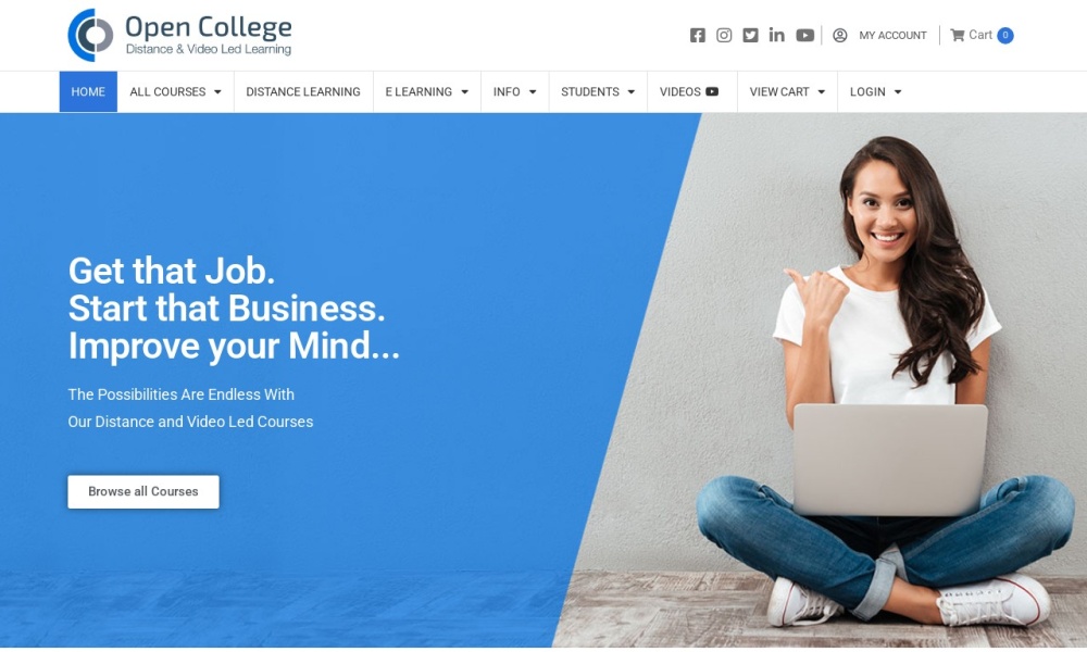 Distance Learning Courses Screenshot