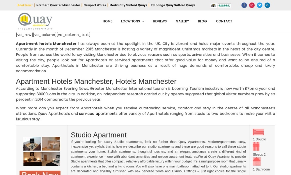 Aparthotels Manchester Screenshot