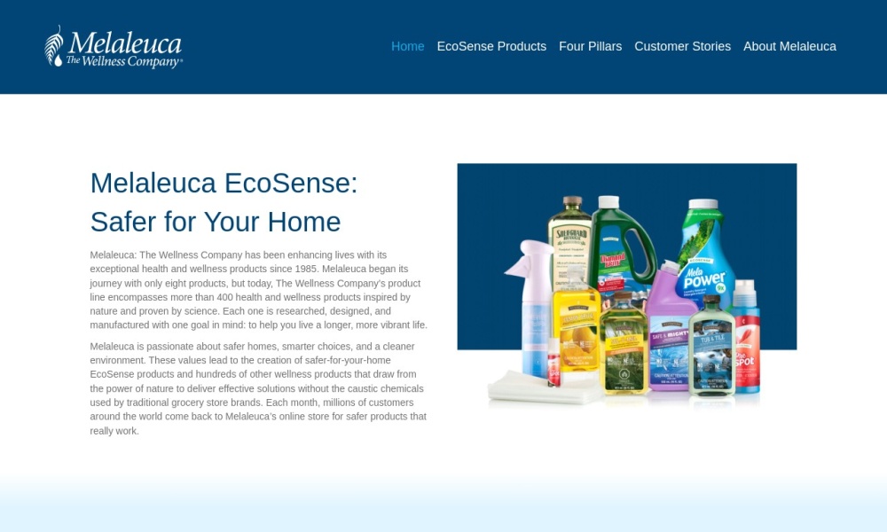 Ecosense by Melaleuca – Eco-Friendly Cleaners Screenshot