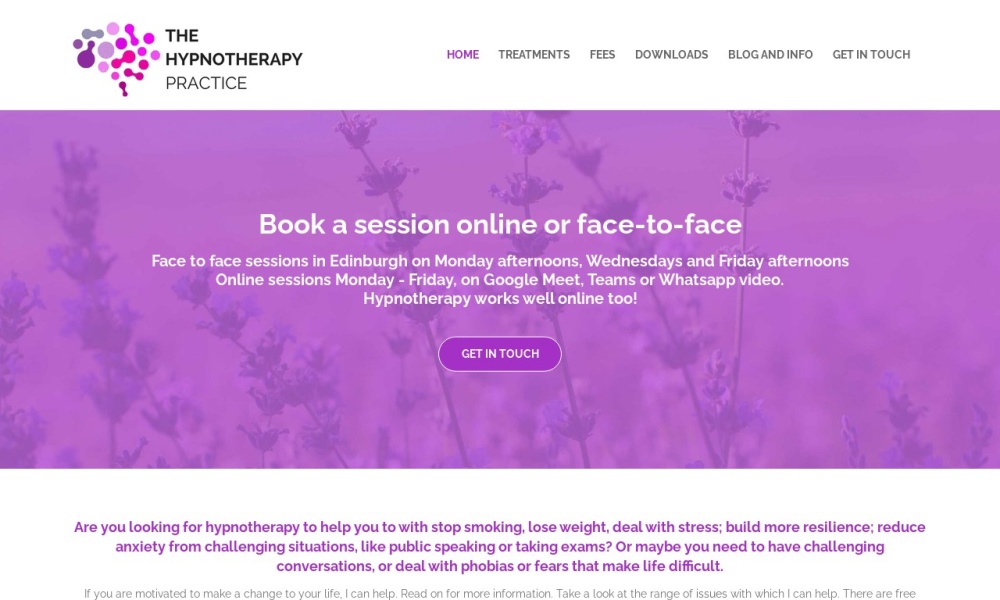 CBT and Hypnotherapy help in Edinburgh Screenshot