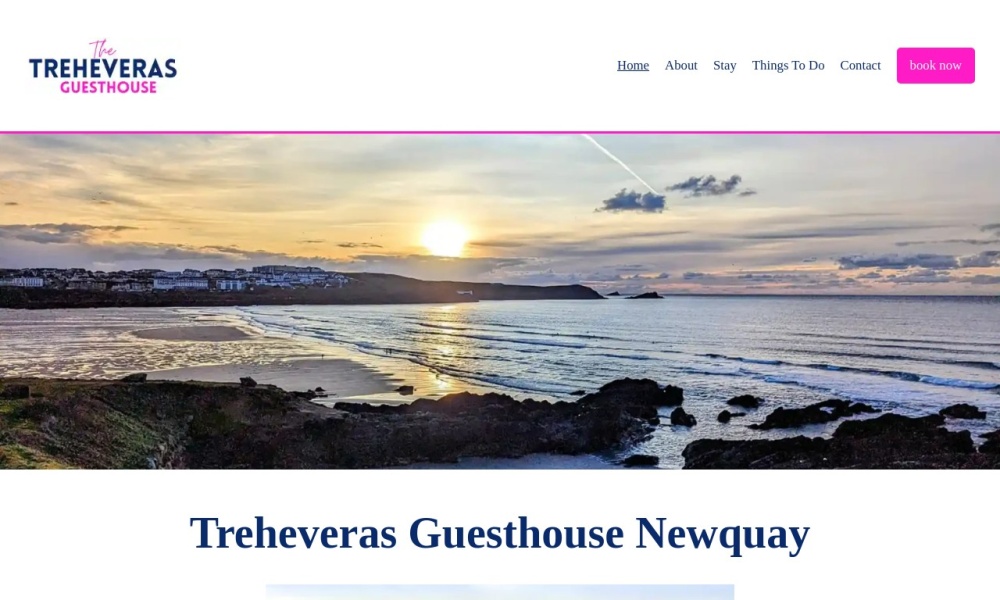 Guest House in Newquay Screenshot