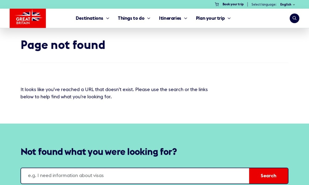 Visit Britain Screenshot