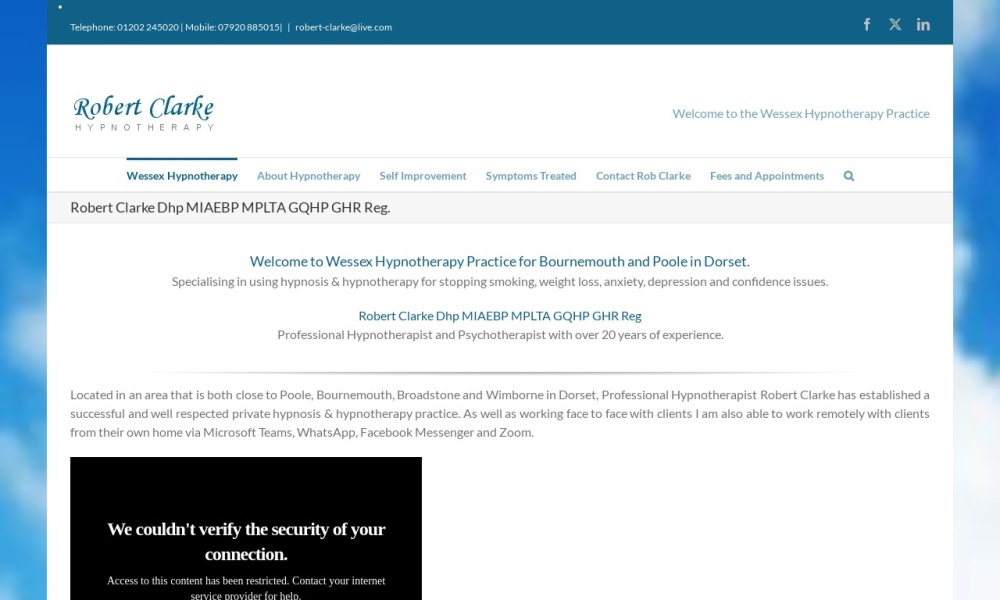 Wessex Hypnotherapy Screenshot