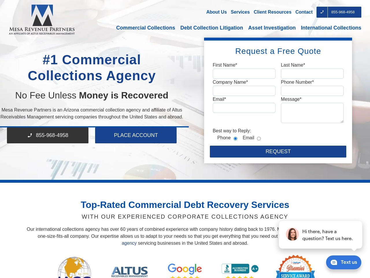 Mesa Revenue Partners Screenshot